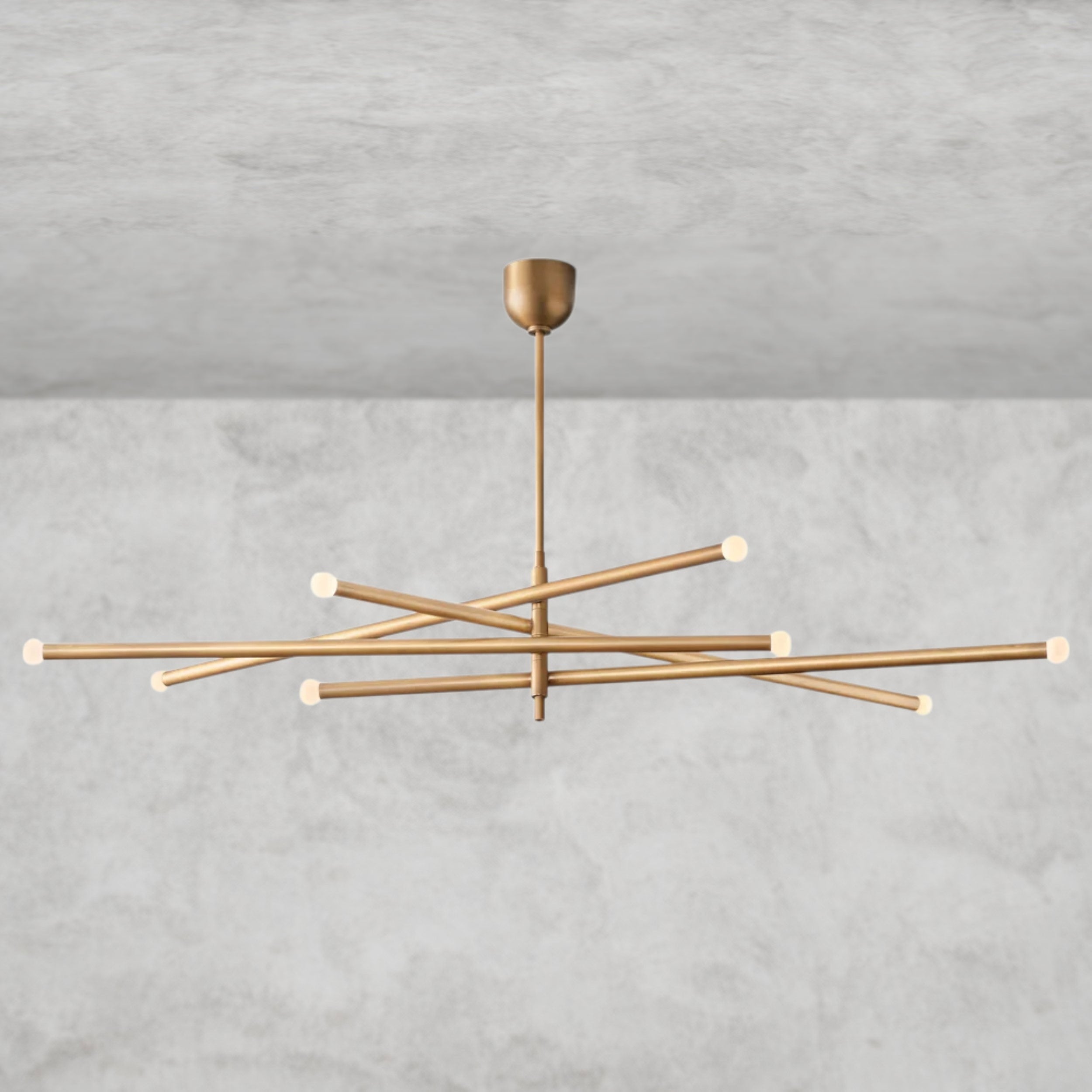 ROUSSEAU 8-LIGHT MOBILE ORB CHANDELIER 53", 68"